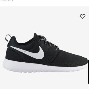 Nike Black and White Roshe Sneakers